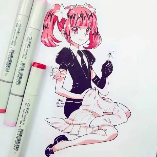 q版人物萌图简笔画(少女简笔画q版可爱)