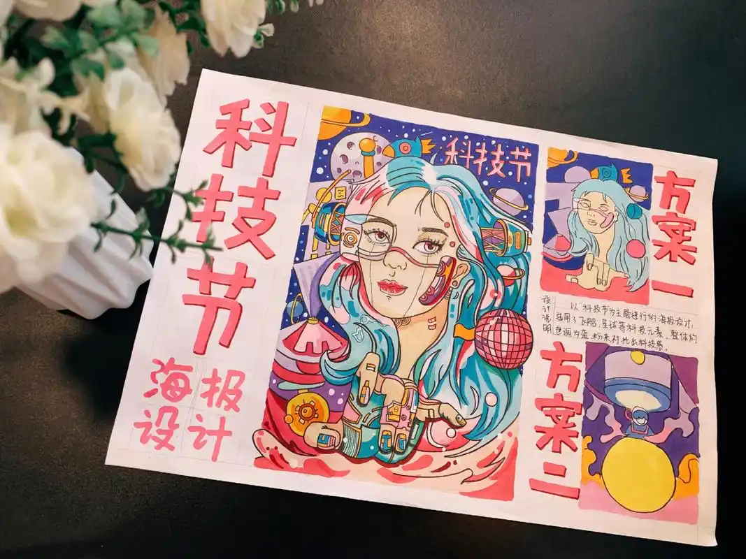 考研素材分享/科技节海报设计