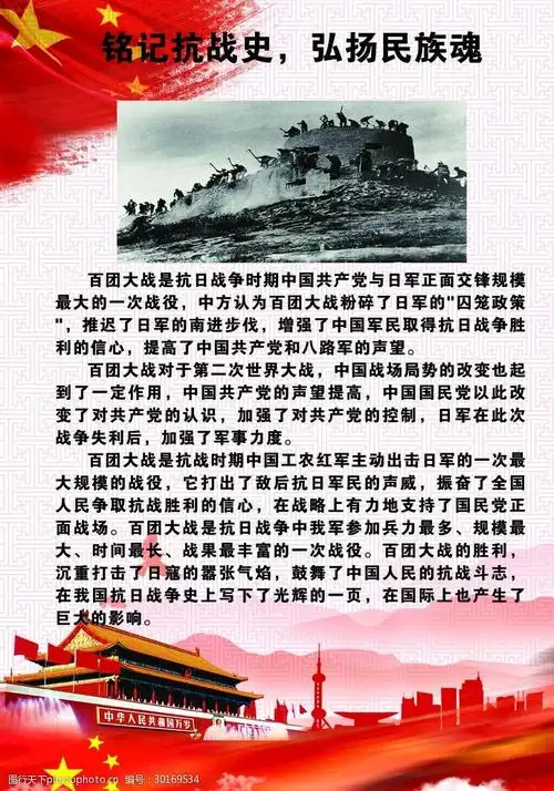 铭记抗战史弘扬民族魂百团大战