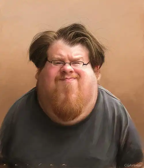 ps绘画夸张的胖子肖像photoshop教程朱峰社区3d教程