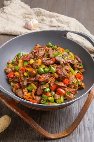 干锅鸡杂 香辣鸡胗