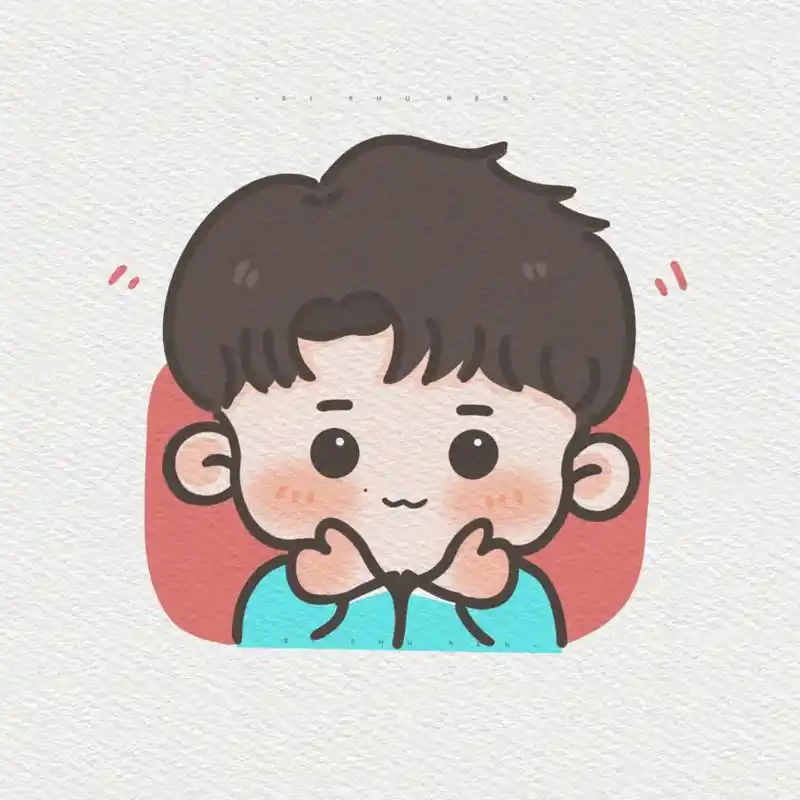 每天一画 可可爱爱没有脑袋#张云雷 #q版头像 - 抖音