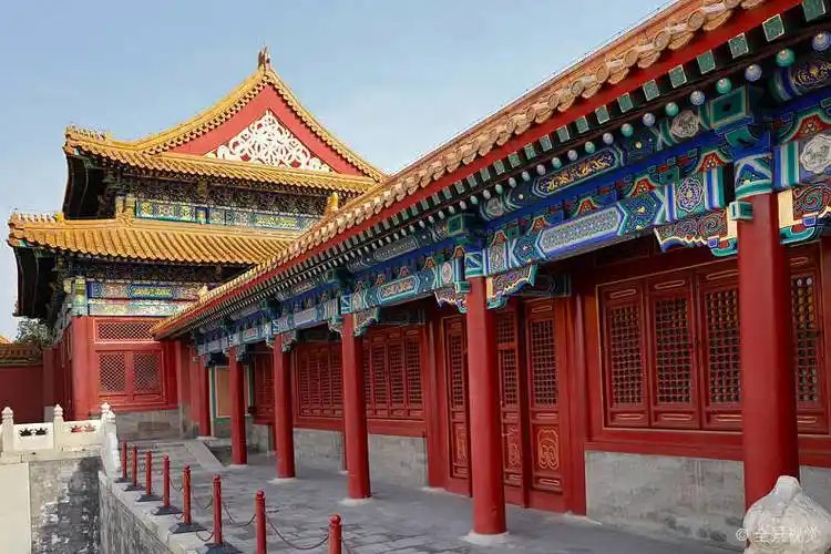 古代建筑_宫殿_复杂_故宫_北京_图片_四月_古老_中国_高清图片_全景