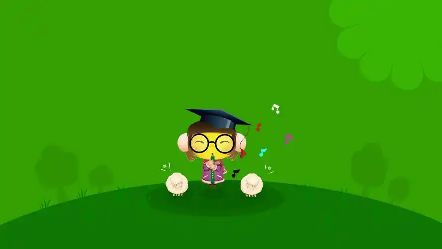 吹笛子小博士壁纸