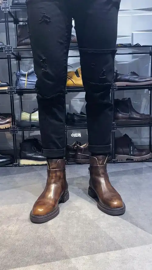 男士穿搭马丁靴工装靴鞋控的日常