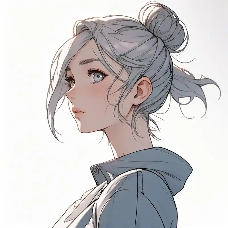 超有气质的女生侧脸头像,氛围感直接拉满.