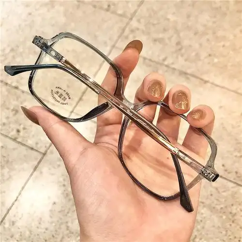 网红韩版防蓝光眼镜近视防辐射ins复古男女潮平光镜手机眼镜框架