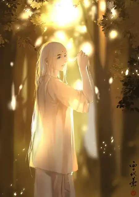 20张白发古风美男图集满头银发真的好迷人美图