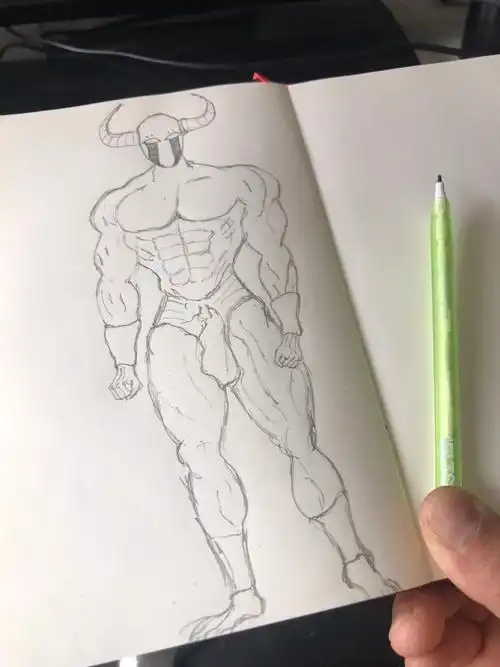 肌肉男画肌肉男