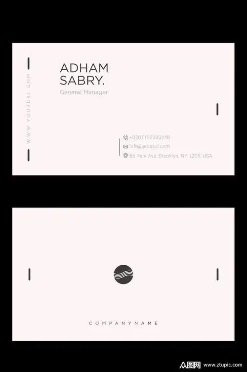 个性极简名片设计模板下载-编号725929-众图网