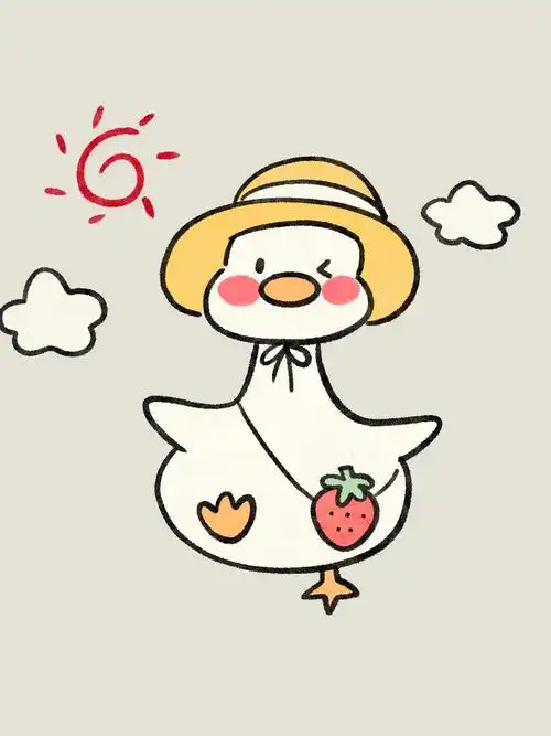 元气满满鸭 #可达鸭 #可爱简笔画 #插画 @抖音小助手 - 抖音