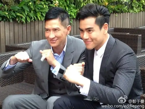 影帝张家辉(左)和彭于晏在《激战》中有许多格斗戏.