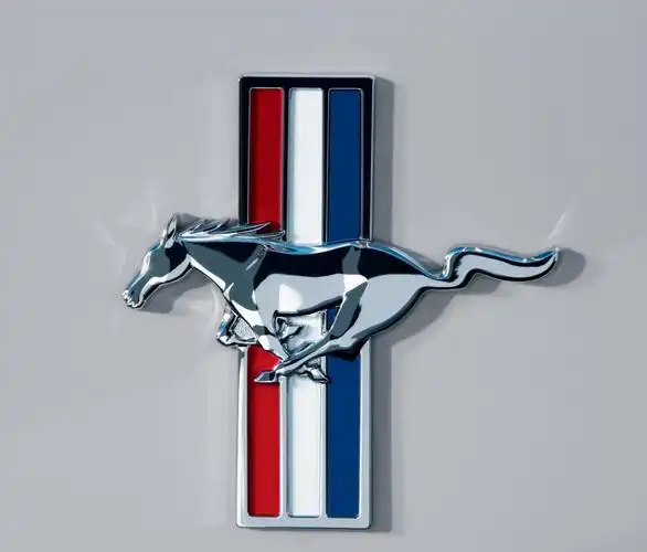 三个不同颜色条上面是一匹马是什么车