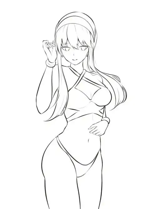 二次元线稿团练12