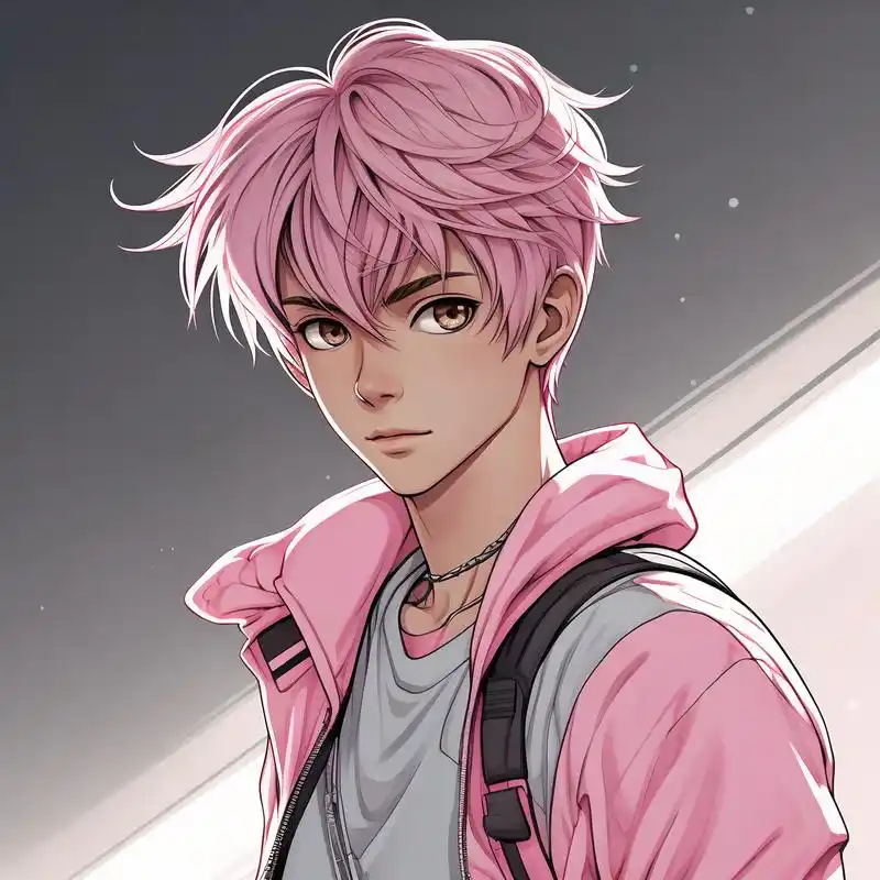 看看这些超酷的粉毛动漫男性角色头像,是不是超级帅气呀?