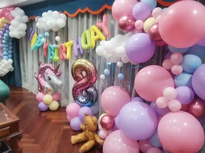 真实案例2020家居儿童生日气球派对布置广州气球