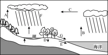 图示意水循环过程据图回答下列问题