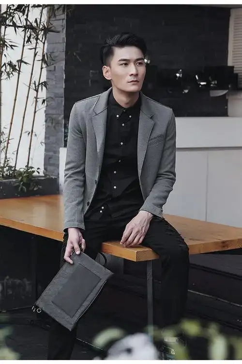 简约修身外套男休闲小西装男外套英伦风帅气男士西服男士外套