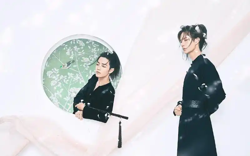 王一博x肖战芭莎古风大片物料合集