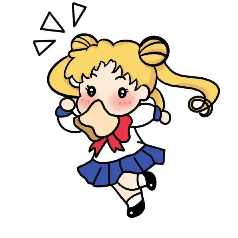 美少女战士水兵月 | 超可爱q版动漫头像 93" 我是爱与正义的水手服