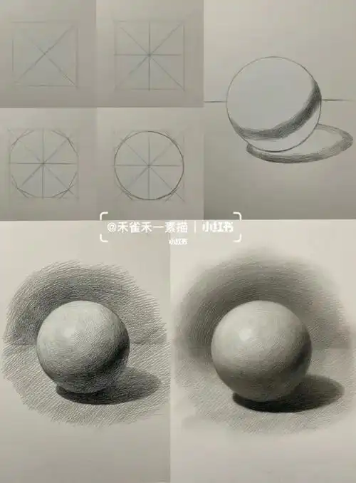素描入门必学圆球体