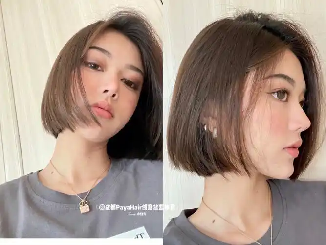 96962021秋冬最受欢迎短发,干净气质,线条清晰柔和9696日常洗