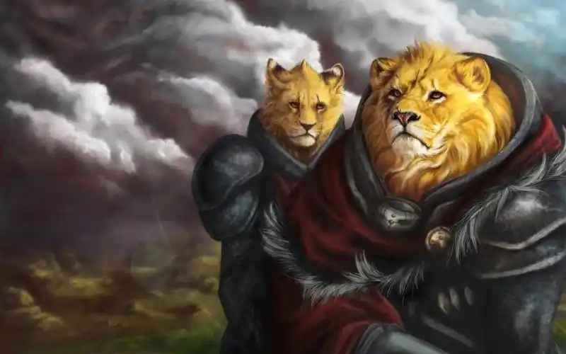 狮子卡通壁纸,高清图片,壁纸,动漫-桌面城市