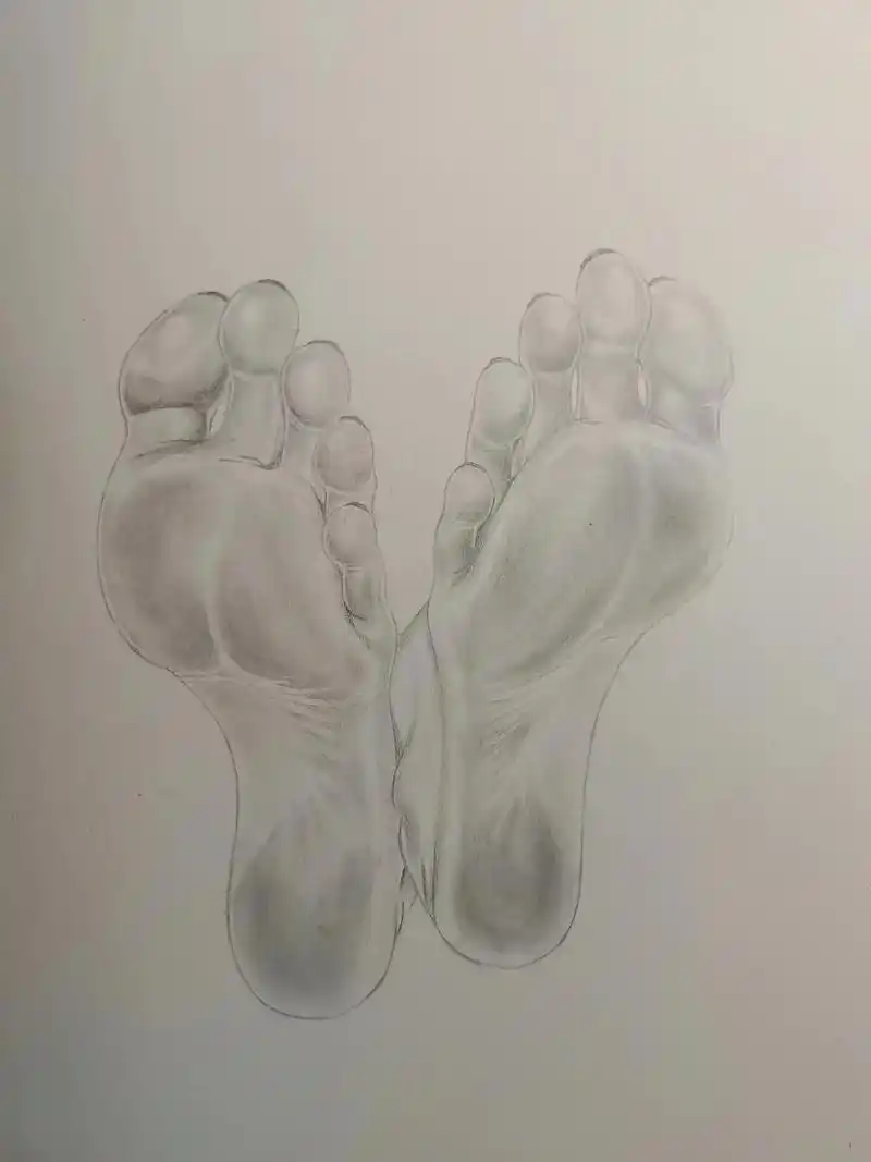 画画 #绘画 #女生的脚 #手绘 #二次元 - 抖音