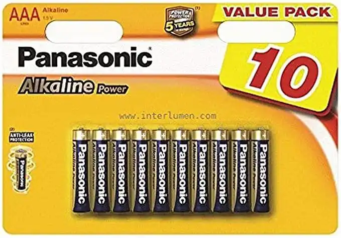 松下lr03apb/10bw aaa 碱性电源电池(10 个装)