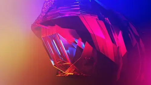 3d未来设计炫彩抽象三维立体图形背景