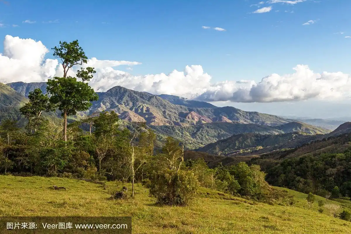 山脉,哥斯达黎加,视角,清新,热带气候