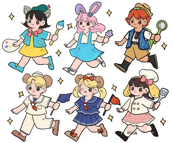 迪士尼小可爱手绘头像图片