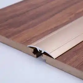 厂家直销 5公分磨砂万能扣 木地板压条 收口条 地板扣条双线光面