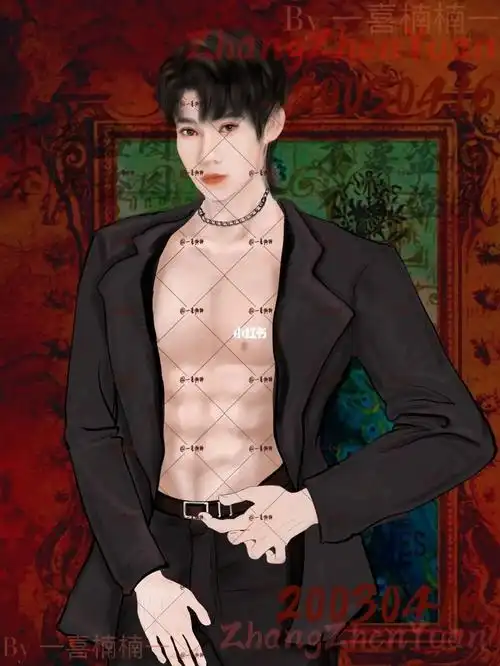 tnt时代少年团  #张真源  #腹肌  #手绘