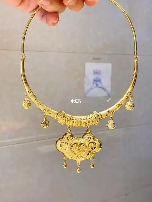宝宝黄金项圈 #婴儿满月金 #宝宝金锁 #吉祥如意 #宝宝金首饰 行