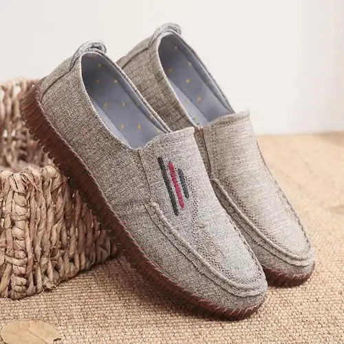 春秋老北京布鞋男款单鞋透气软底防滑牛筋底大码休闲布鞋