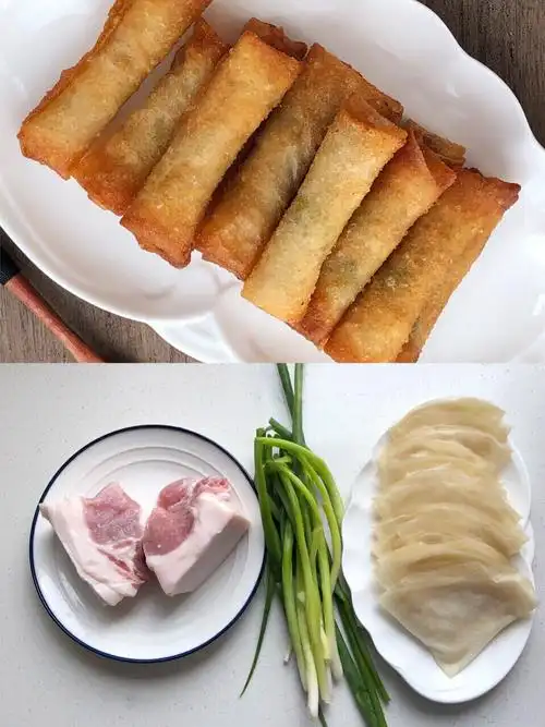 过程春卷图片真实炸春卷的做法包春卷活动背景图炸春卷的每一个细节图