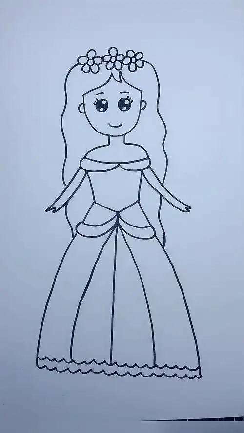 简笔画#教你画新娘子