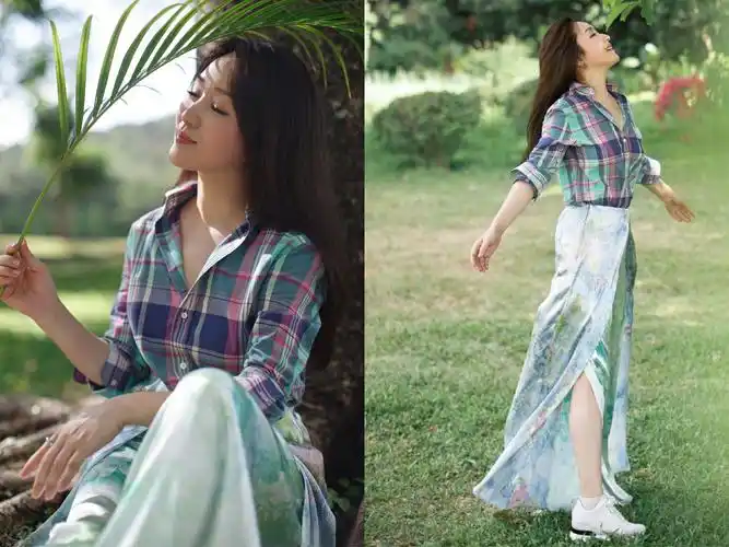 杨钰莹天生的少女感我们学不来她的穿搭技巧我们还是可以get的