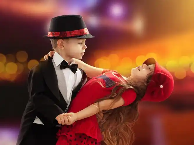 优美的舞蹈,可爱的女孩和男孩,孩子 壁纸 - 1920x1440