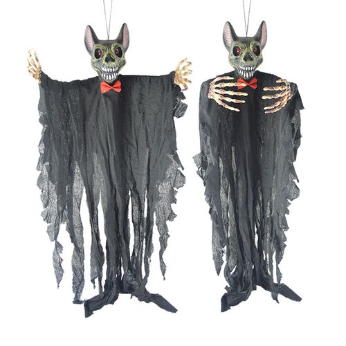 万圣节恐怖发光鬼叫吸血鬼蝙蝠吊鬼密室鬼屋装饰其它