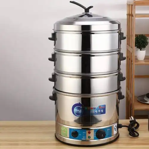 电蒸笼商用电蒸锅定时超大容量蒸馒头多功能不锈钢自动断电蒸包柜
