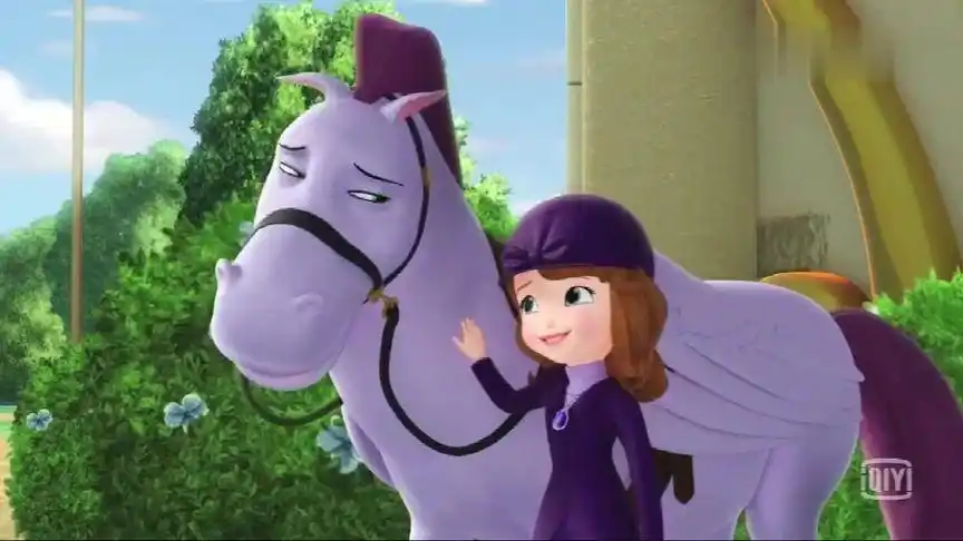 小公主苏菲亚3:苏菲亚飞马的杂技飞马赛让全场欢呼,厉害极了