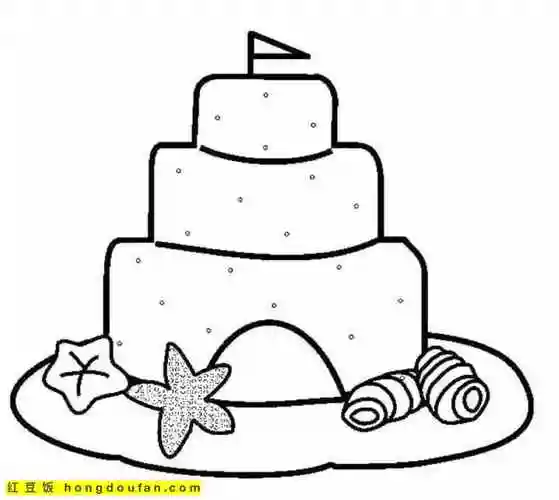 11张美味可口的生日蛋糕涂色图片!孩子们最爱的派对活动! | 红豆饭小