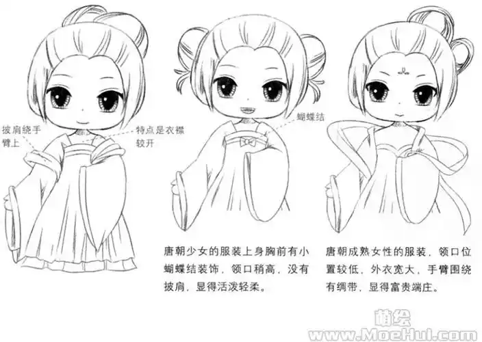 q版漫画技法116飘逸的古代服装
