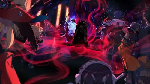 什么啊……怎么这么强……" 莉赛特:"父亲……" 与魔王兰斯的战斗还在