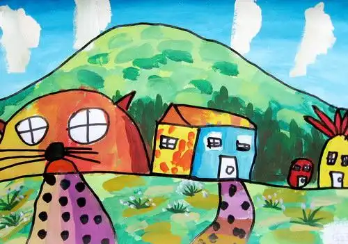 风景/少儿绘画作品/儿童画/网络美术馆_中国少儿美术教育网