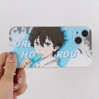 凌彩创艺苹果红米vivo小米oppo荣耀手机壳冰菓折木千反田适用于 蓝色