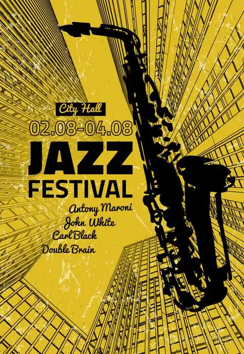 爵士乐海报插画-正版商用图片0dt7x8-摄图新视界