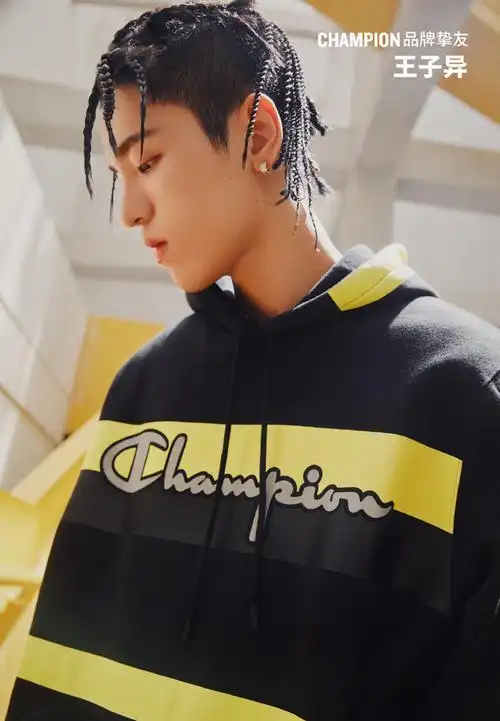 王子异champion品牌宣传海报图片